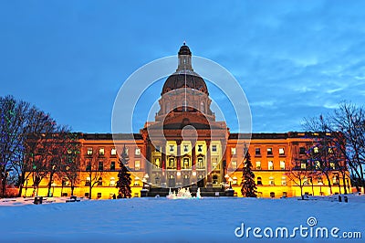 edmonton legislative building Stock Photo