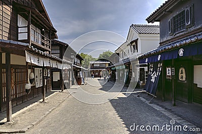 Edo period street, Japan Editorial Stock Photo