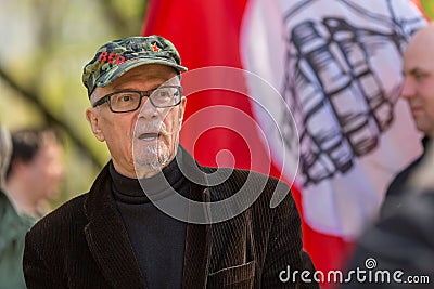 Eduard Limonov, russian nationalist writer and political dissident, founder and former leader Editorial Stock Photo