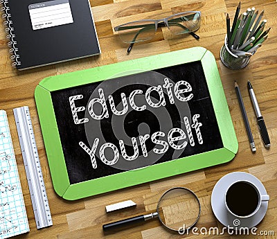 Educate Yourself Concept. 3D. Stock Photo