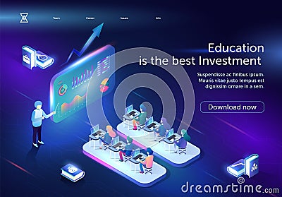 Education is the Best Investment Horizontal Banner Stock Photo