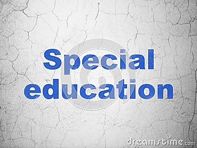 Education concept: Special Education on wall background Stock Photo