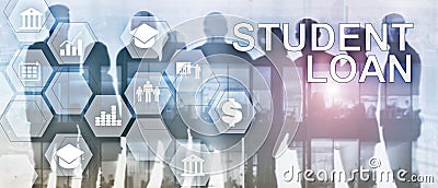 Education costs concept. Financial student background. Stock Photo