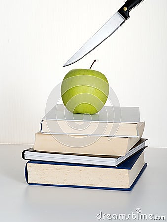 Education cuts on the way. Metaphor. Stock Photo