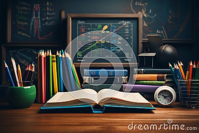 education Future focused, childrens tools for learning and educational equipment Stock Photo