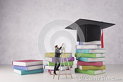 Education and hard work concept Stock Photo