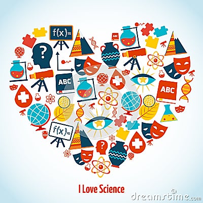 Education heart concept Vector Illustration