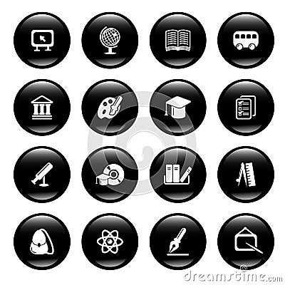 Education icons Vector Illustration