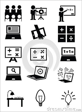 Education icons Vector Illustration