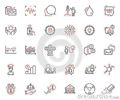Education icons set. Included icon as Launch project, Diagram chart and Inclusion web elements. For website app. Vector Vector Illustration