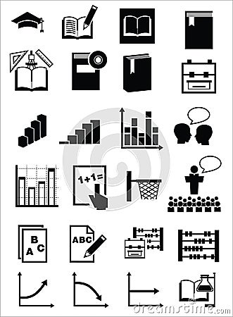 Education icons Vector Illustration