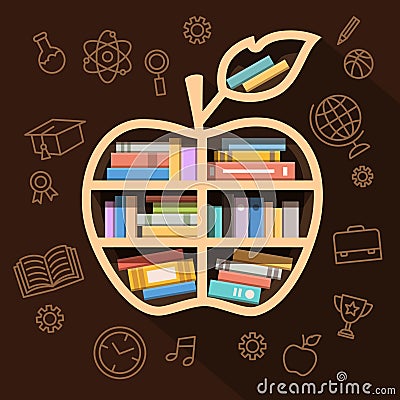 Education, learning and knowledge concept Vector Illustration