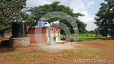 Wash room made for girl students by Rotary Club Editorial Stock Photo