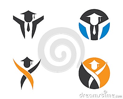 Education logo template Vector Illustration