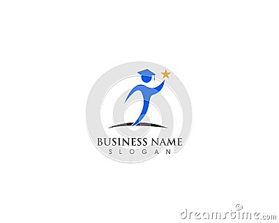 education logo and vector graduation degree Stock Photo