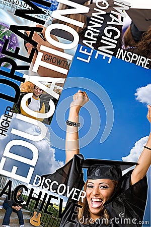 Education Montage Stock Photo