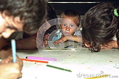 Education for toddlers in Argentine slum Editorial Stock Photo