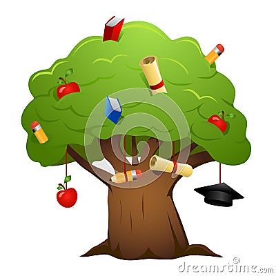Education tree vector Vector Illustration