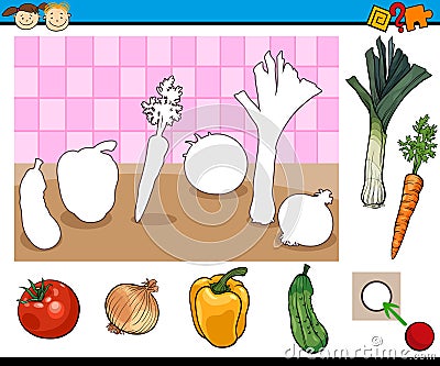 Educational game for children Vector Illustration