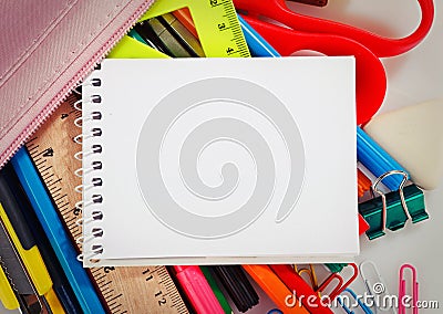 Educational supplies Stock Photo