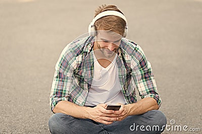 Educational technology. E learning. Study anywhere. Worldwide knowledge access. Audio library. Another way of learning Stock Photo