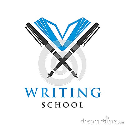 Educational writing logo Stock Photo