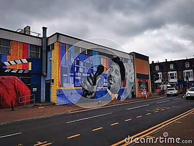 Edwin Starr Street art Editorial Stock Photo