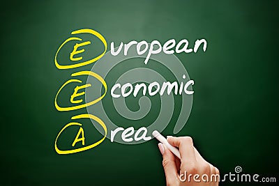 EEA - European Economic Area acronym Stock Photo