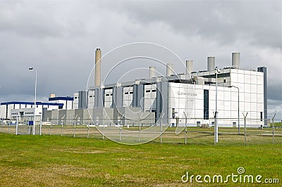 Eems Powerplant; Groningen Seaports Editorial Stock Photo