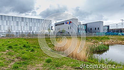 Google Datacenter in Eemshaven in the Netherlands Editorial Stock Photo