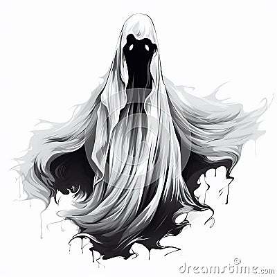 Eerie Ghostly Presence Sinister Horror Stock Photo