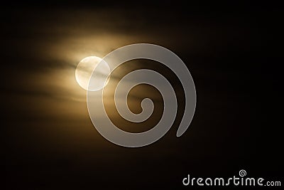 Eerie Moon Stock Photo