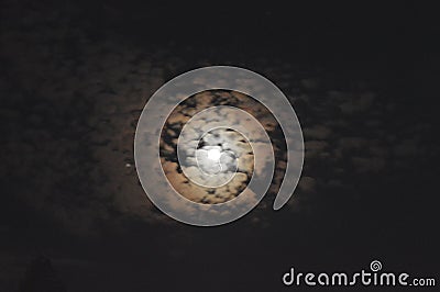 Eerie Moon Stock Photo