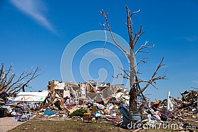 EF5 tornado in Moore - Oklahoma Editorial Stock Photo