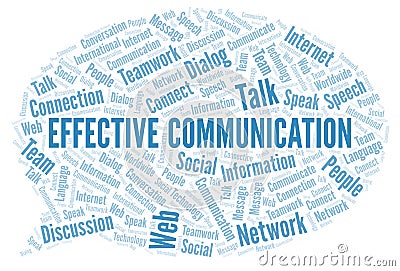 Effective Communication word cloud Stock Photo