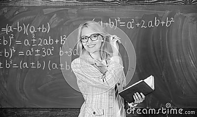 Effective teaching involve acquiring relevant knowledge about students. Qualities that make good teacher. Woman teaching Stock Photo