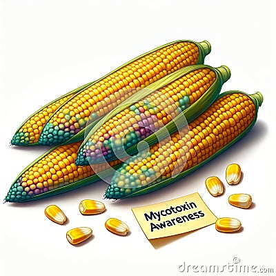 Mycotoxin, Aflatoxin, Fumonisin, Ochratoxin, Zearalenone, Trichothecene, Corn, Grain, Poultry, Chicken, Livestock, Swine, Fish, Stock Photo