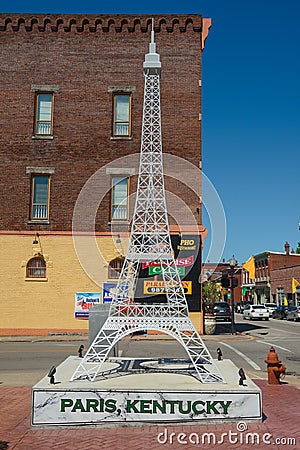 Effel tower in Paris Kentucky Stock Photo