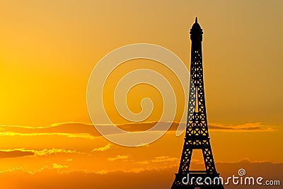 Effel tower on sky background Stock Photo