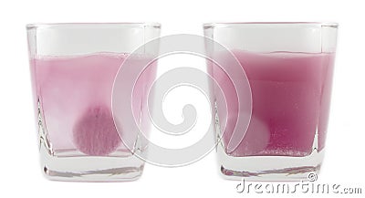 Effervescent tablet Stock Photo