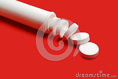 Effervescent tablets Stock Photo