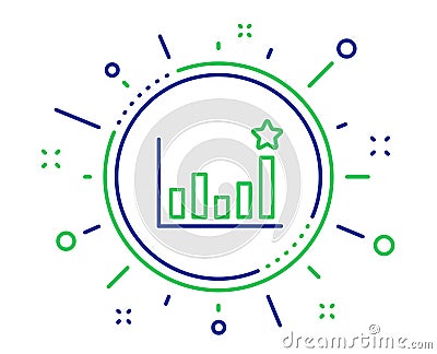 Efficacy line icon. Business chart sign. Vector Vector Illustration