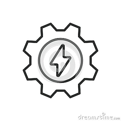 Efficiency, icon in line design. Efficiency, productivity, optimization, performance, time management, speed Vector Illustration