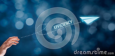 Efficiency increase Stock Photo