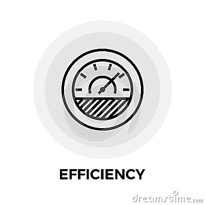 Efficiency Line Icon Vector Illustration