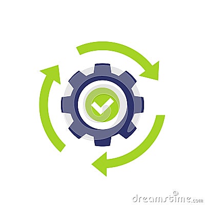 efficiency and productivity icon, vector Vector Illustration