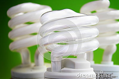 Efficient bulbs Stock Photo