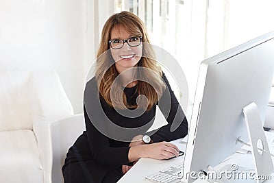 Efficient businesswoman Stock Photo