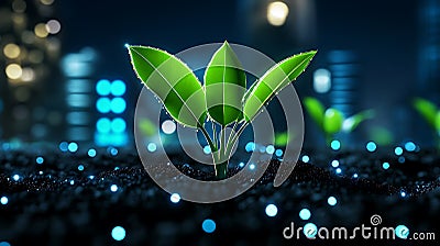 Efficient Resource Allocation in Sustainable IoT Environments Stock Photo
