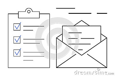 Efficient Task Management and Communication Concept Vector Illustration